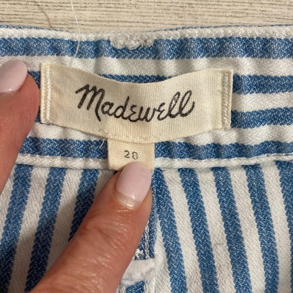 Madewell Emmett Railroad‎ Stripe Shorts Sz 28 - Picture 5 of 10
